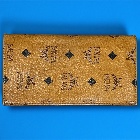 MCM Handbags - MCM Cognac Visetos Bifold Wallet